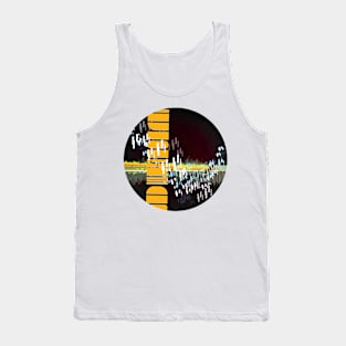 Lane Boy - Glitch Digital Abstract Art Colorful Wave Tank Top